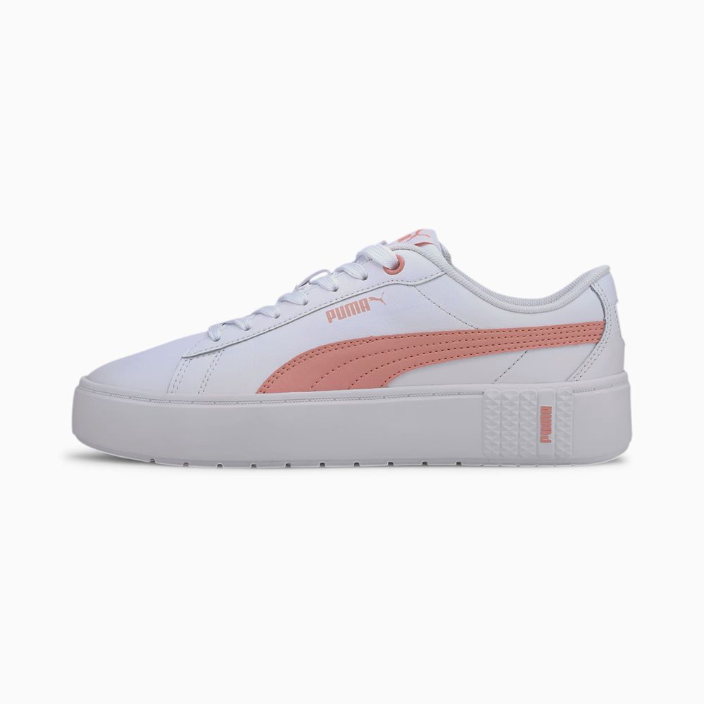Puma Smash Platform v2 Női Sportcipő - Fehér/Rózsaszín ( Hungary - ARVJK6245 )